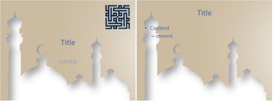 Mosque Silhouette Template