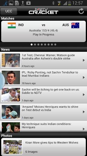 NDTV Cricket Smart Phone App NDTV Cricket Smart Phone App