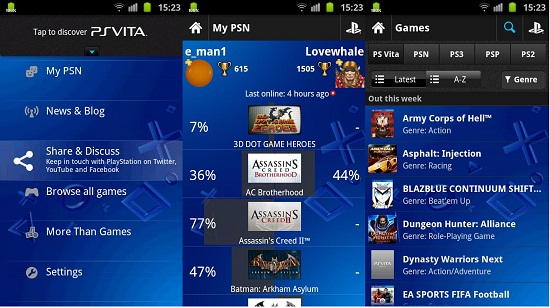 Sony Play Station Games On Android Phone With Play Station Mobile
