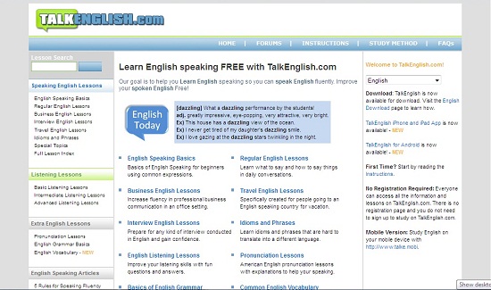 english websites